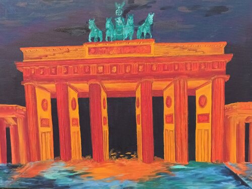 Brandenburger Tor van Iris Hillmeister-Becker, Schilderij te koop op Singulart