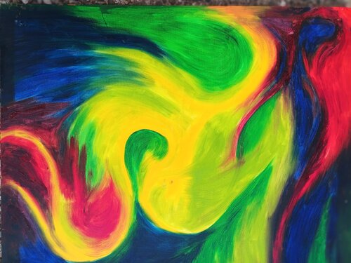 Farbenstrom di Iris Hillmeister-Becker, Pittura in vendita su Singulart