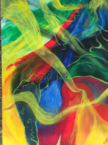 Gelbe Schleier di Iris Hillmeister-Becker, Pittura in vendita su Singulart