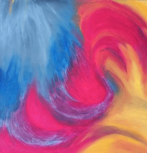 Farbe ins Grau 2 di Iris Hillmeister-Becker, Pittura in vendita su Singulart