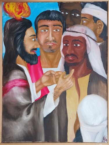 Pfingsten - in alle Sprachen übersetzt von Iris Hillmeister-Becker, Malerei kaufen auf Singulart