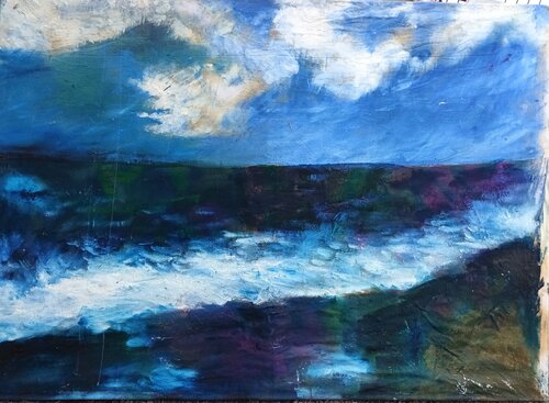 Die Welle van Iris Hillmeister-Becker, Schilderij te koop op Singulart