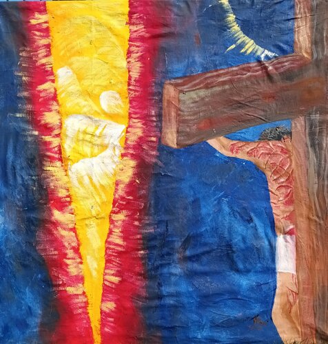 Der Vorhang van Iris Hillmeister-Becker, Schilderij te koop op Singulart