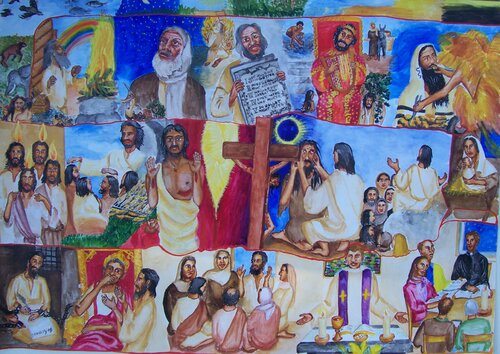 Gottes Weg van Iris Hillmeister-Becker, Schilderij te koop op Singulart