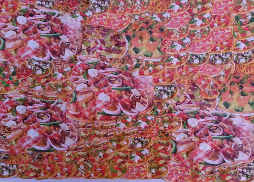 Pizza di Iris Hillmeister-Becker, Opera su carta in vendita su Singulart