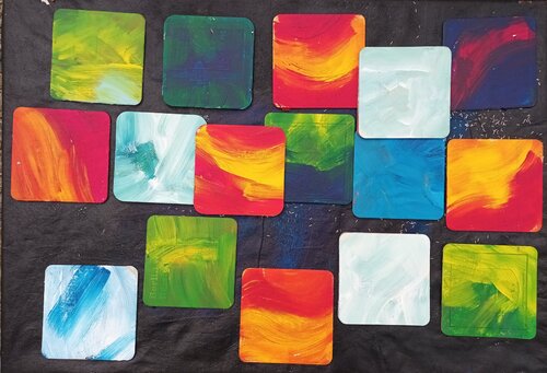 Quadrat van Iris Hillmeister-Becker, Schilderij te koop op Singulart