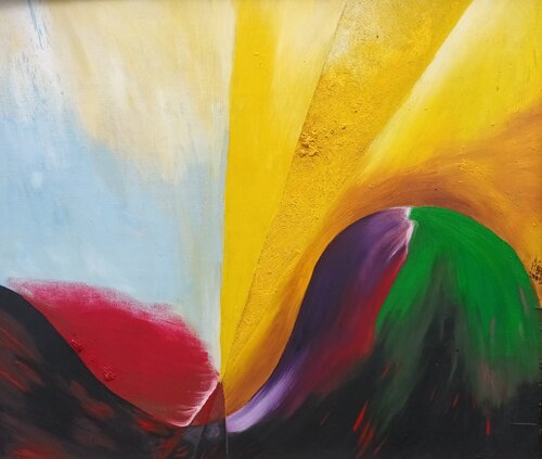 Sinus - Himmel und Hölle di Iris Hillmeister-Becker, Pittura in vendita su Singulart