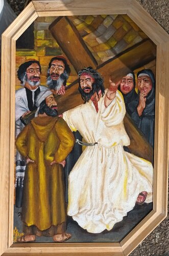 Kreuzweg van Iris Hillmeister-Becker, Schilderij te koop op Singulart