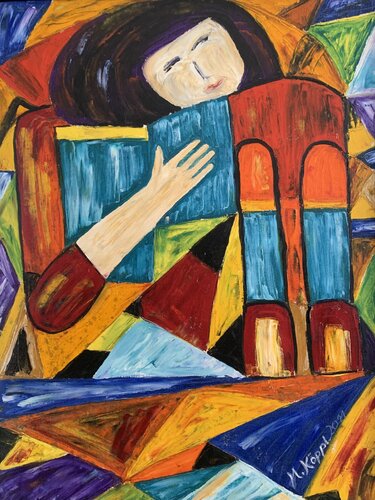Die Lectüre di Maria Köppl, Pittura in vendita su Singulart