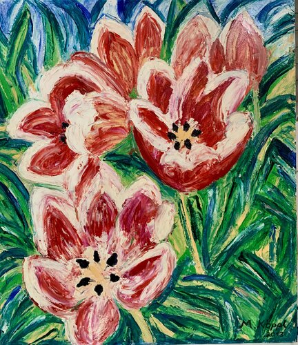 Tulpen von Maria Köppl, Malerei kaufen auf Singulart