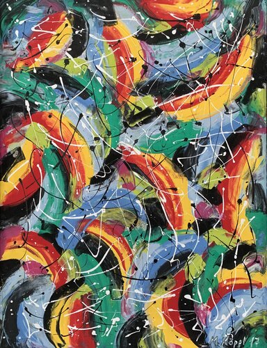 Bananadance di Maria Köppl, Pittura in vendita su Singulart