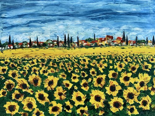 Girasoles di Maria Köppl, Pittura in vendita su Singulart