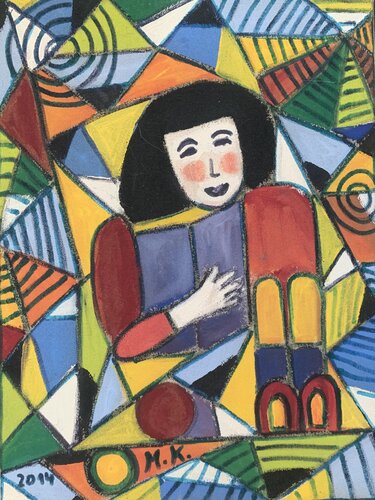 Die Letüre van Maria Köppl, Schilderij te koop op Singulart
