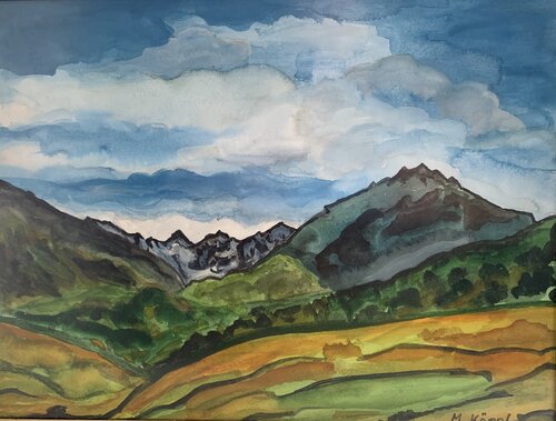 Blick ins Bergell di Maria Köppl, Pittura in vendita su Singulart
