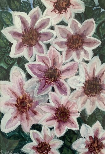 Clematis di Maria Köppl, Pittura in vendita su Singulart