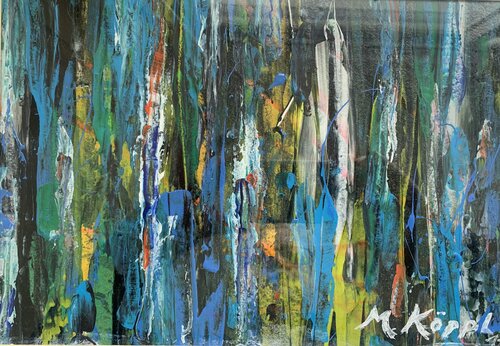 Wasserfall di Maria Köppl, Pittura in vendita su Singulart