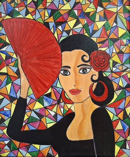 Flamenco I by Maria Köppl, Painting for Sale on Singulart