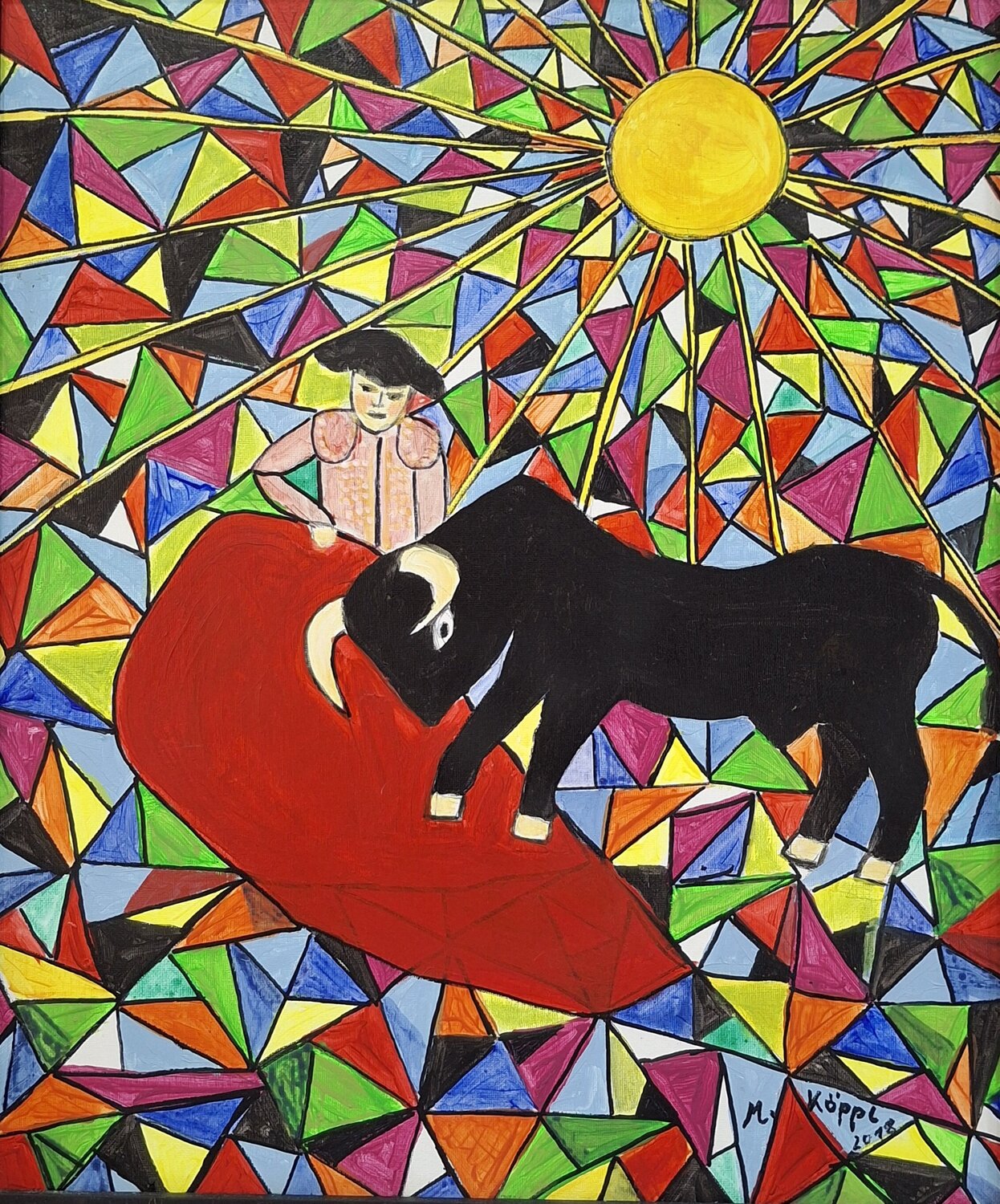 Flamenco III Maria Köppl Original painting for sale