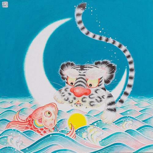 귀를 기울이면.... by SEUNGYEON KIM, Painting for Sale on Singulart