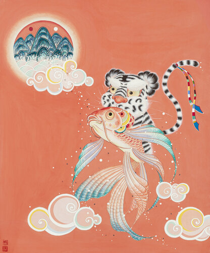 Lucky's Adventures by SEUNGYEON KIM, Painting for Sale on Singulart