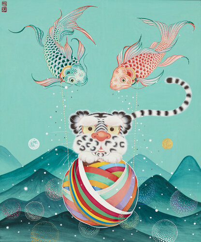 Lucky's Adventures-II by SEUNGYEON KIM, Painting for Sale on Singulart