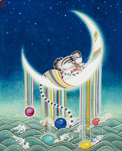 Colorful Dreams-I van SEUNGYEON KIM, Schilderij te koop op Singulart