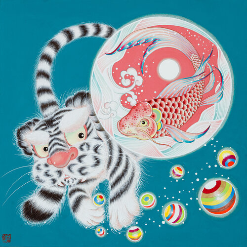 Every single day-3 van SEUNGYEON KIM, Schilderij te koop op Singulart