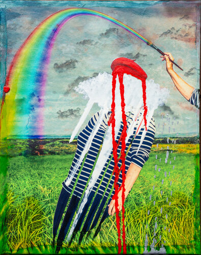 CATCHING A RAINBOW crying di DAVID MORRISON, Altri media in vendita su Singulart