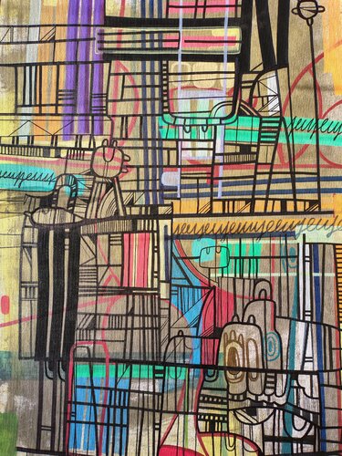L' uomo che sguilla by Daniele Duranti, Painting for Sale on Singulart