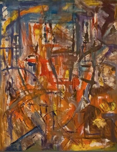 The City in The Fall von Sung Gross, Malerei kaufen auf Singulart