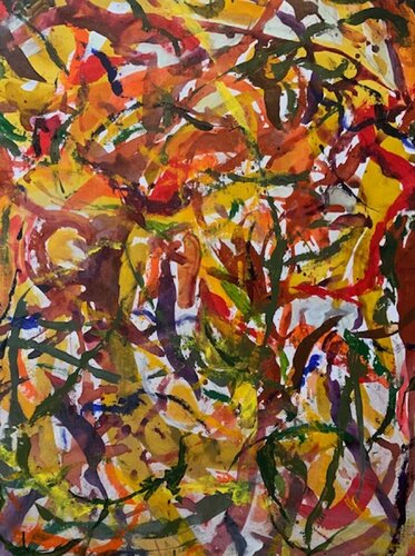Pumpkin Field van Sung Gross, Schilderij te koop op Singulart