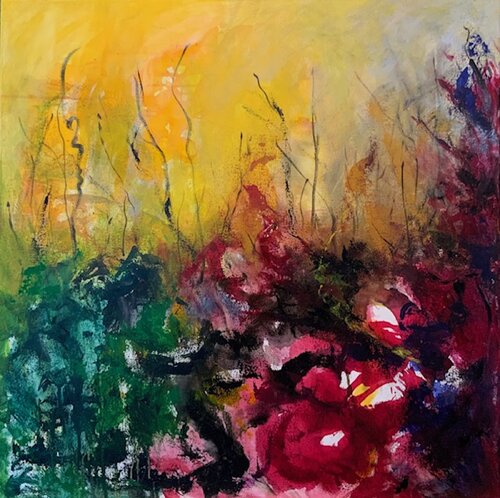 Yellow & Red von Sung Gross, Malerei kaufen auf Singulart