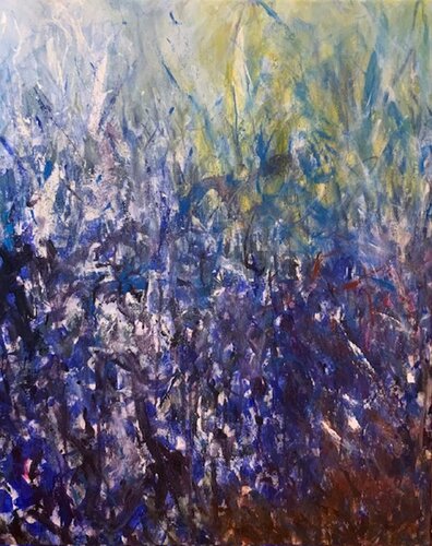 Blue Meadow di Sung Gross, Pittura in vendita su Singulart