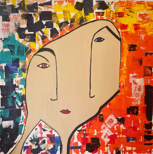 LA MOITIE DE SOI di Isabelle TAIEB NICOLAÏ, Pittura in vendita su Singulart