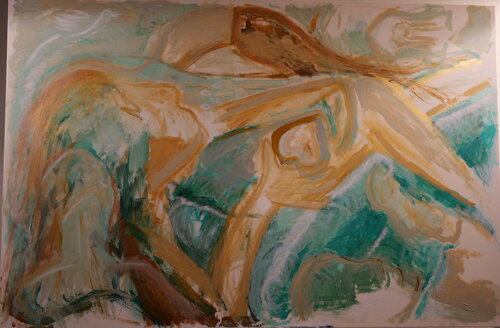 I dive in your tender words an keep them save in my heart de Martina Jakoby-Eckert, Pintura a la venta en Singulart
