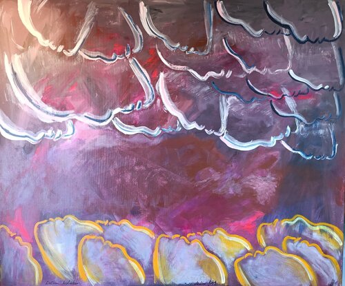 Wolken...beobachten by Martina Jakoby-Eckert, 회화 for Sale on Singulart