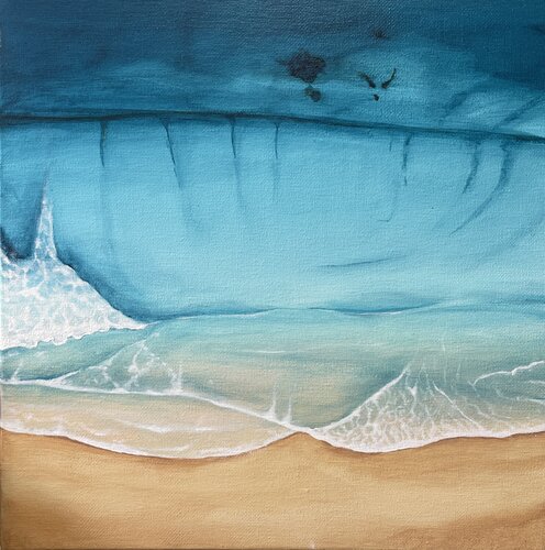 LIQUIDDREAM Meeres Bild van Eva Strätz, Schilderij te koop op Singulart