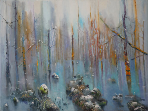 Seda's swamp par Julija Demenkova, Peinture en vente sur Singulart