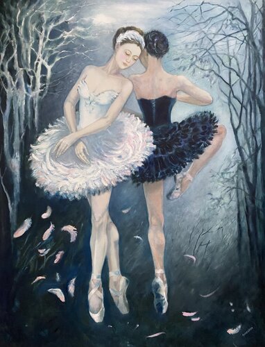 Two in one par Julija Demenkova, Peinture en vente sur Singulart
