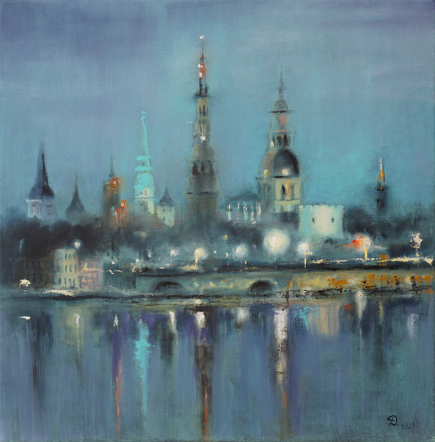 White Riga night Julija Demenkova