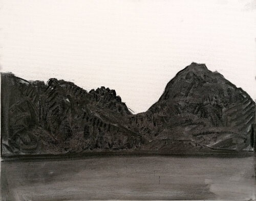 Bergzeichnung de Patrick Huber, Pintura a la venta en Singulart