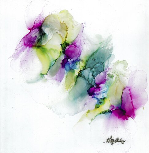 BUTTERFLIES EMERGING van Katy Bishop, Schilderij te koop op Singulart