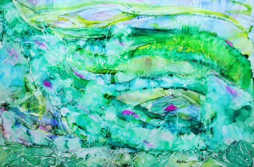 DOWN IN THE VALLEY van Katy Bishop, Schilderij te koop op Singulart