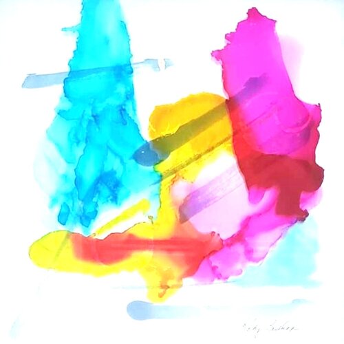 COLORING OUTSIDE THE LINES 8 van Katy Bishop, Schilderij te koop op Singulart