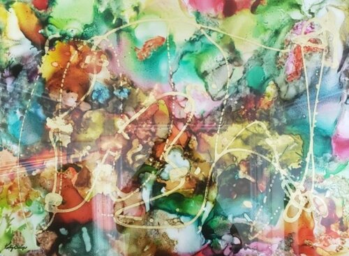 TRACKING STARS di Katy Bishop, Pittura in vendita su Singulart