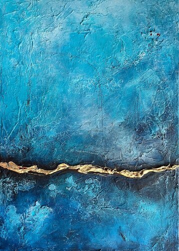 Golden Wave remixed von Clémentine Daudier, Malerei kaufen auf Singulart