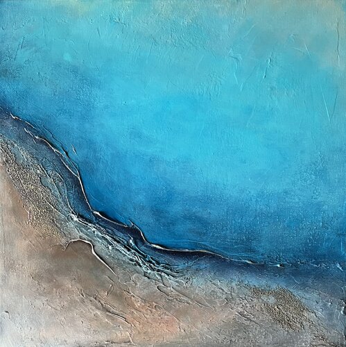 Dance of Water and Earth II van Clémentine Daudier, Schilderij te koop op Singulart