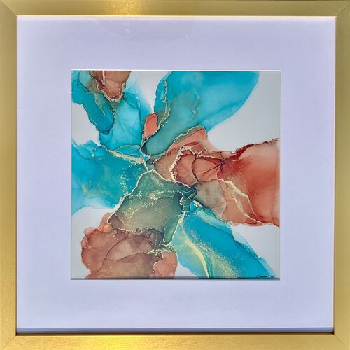 Go with the Flow - Excited about Madrid van Clémentine Daudier, Schilderij te koop op Singulart