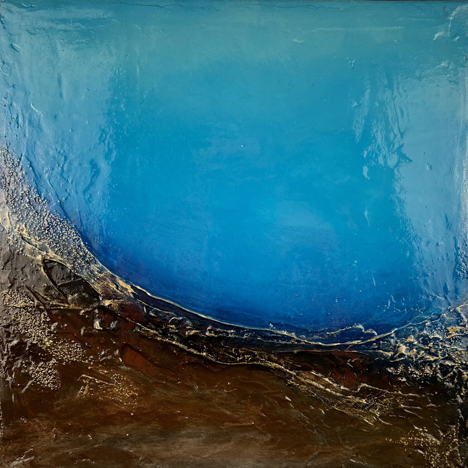 Dance of Water and Earth VI Clémentine Daudier Originalgemälde zu verkaufen