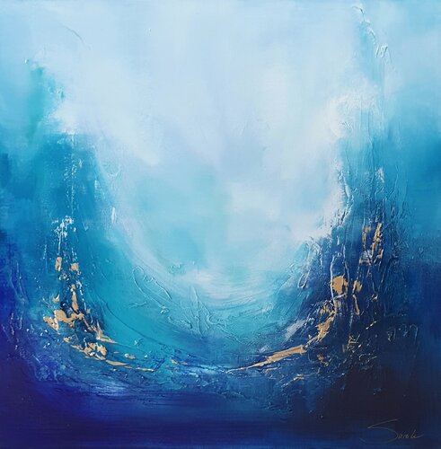 Blaue Kraft di Sarah Kube, Pittura in vendita su Singulart